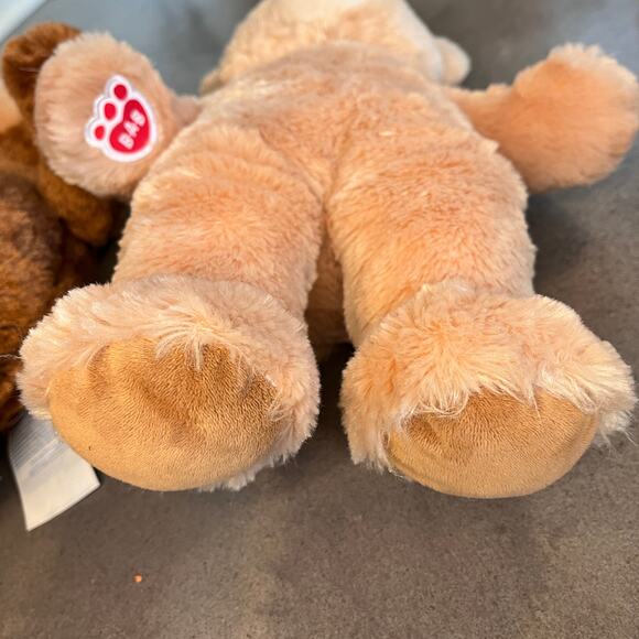 Build a Bear BAB Birthday brown beige 2 bear bundle original classic size 16" - Picture 4 of 8